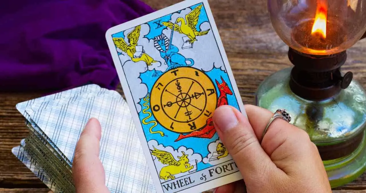 What is the meaning when a tarot card falls out of the deck?