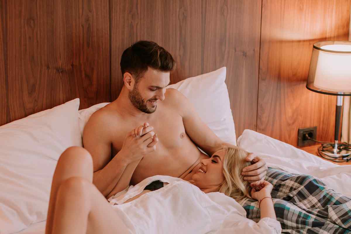 Where does a Leo Man like to be touched?