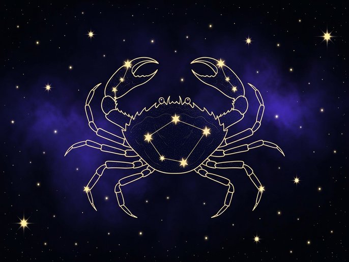 The Cancer zodiac constellation, the sign linked to The Chariot