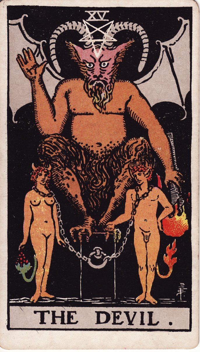 The Devil card in the Rider-Waite-Smith tarot deck