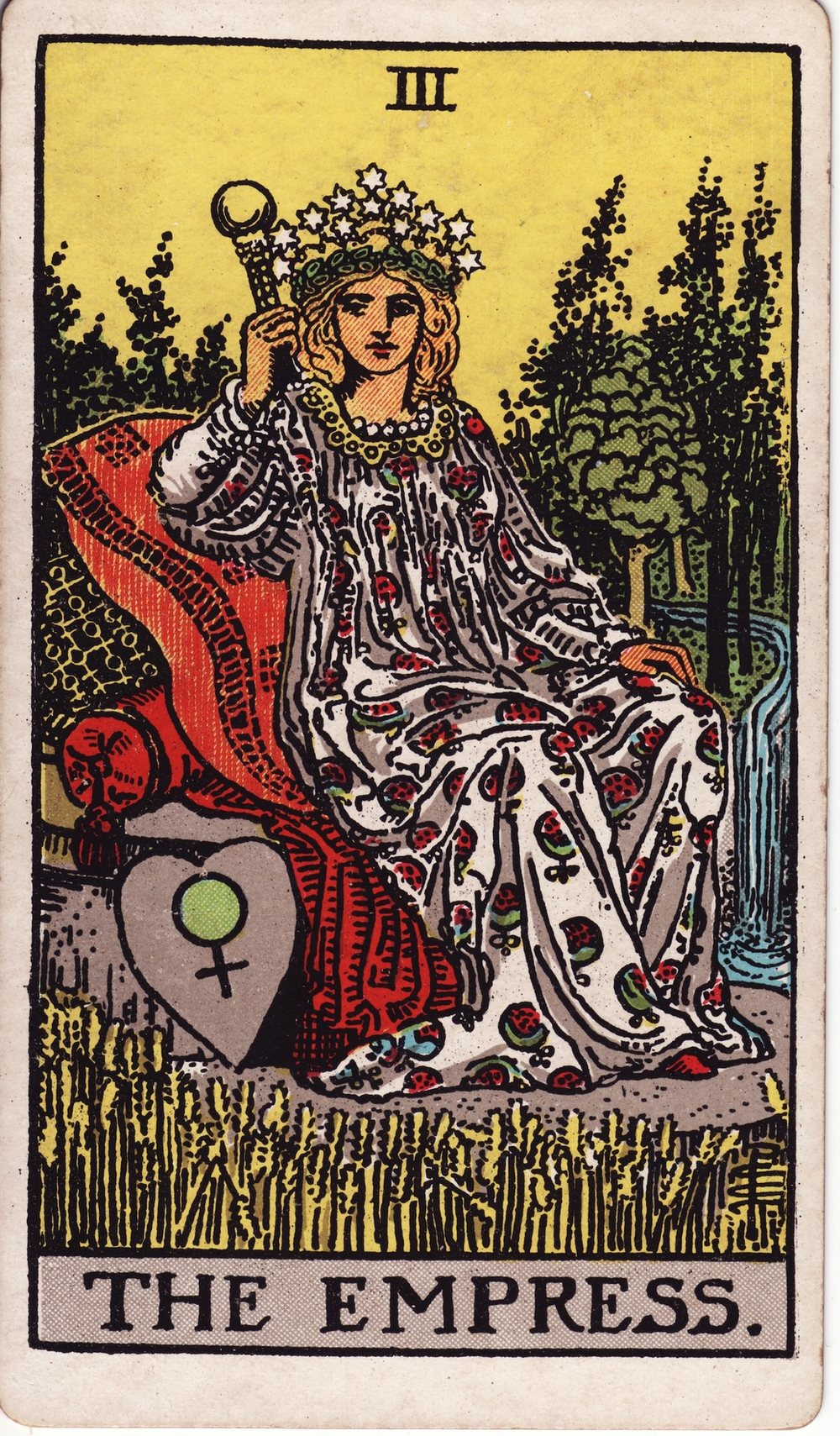 The Empress card in the Rider-Waite-Smith tarot deck