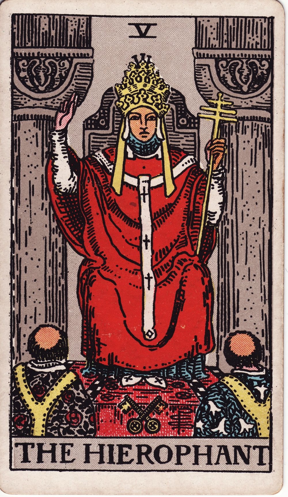 The Hierophant card in the Rider-Waite-Smith tarot deck