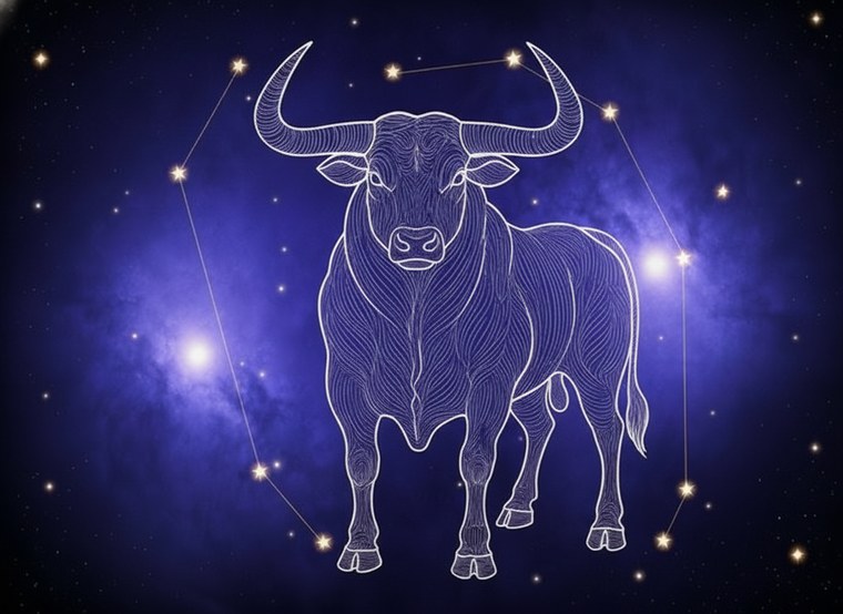 The Taurus zodiac constellation, the sign linked to The Hierophant