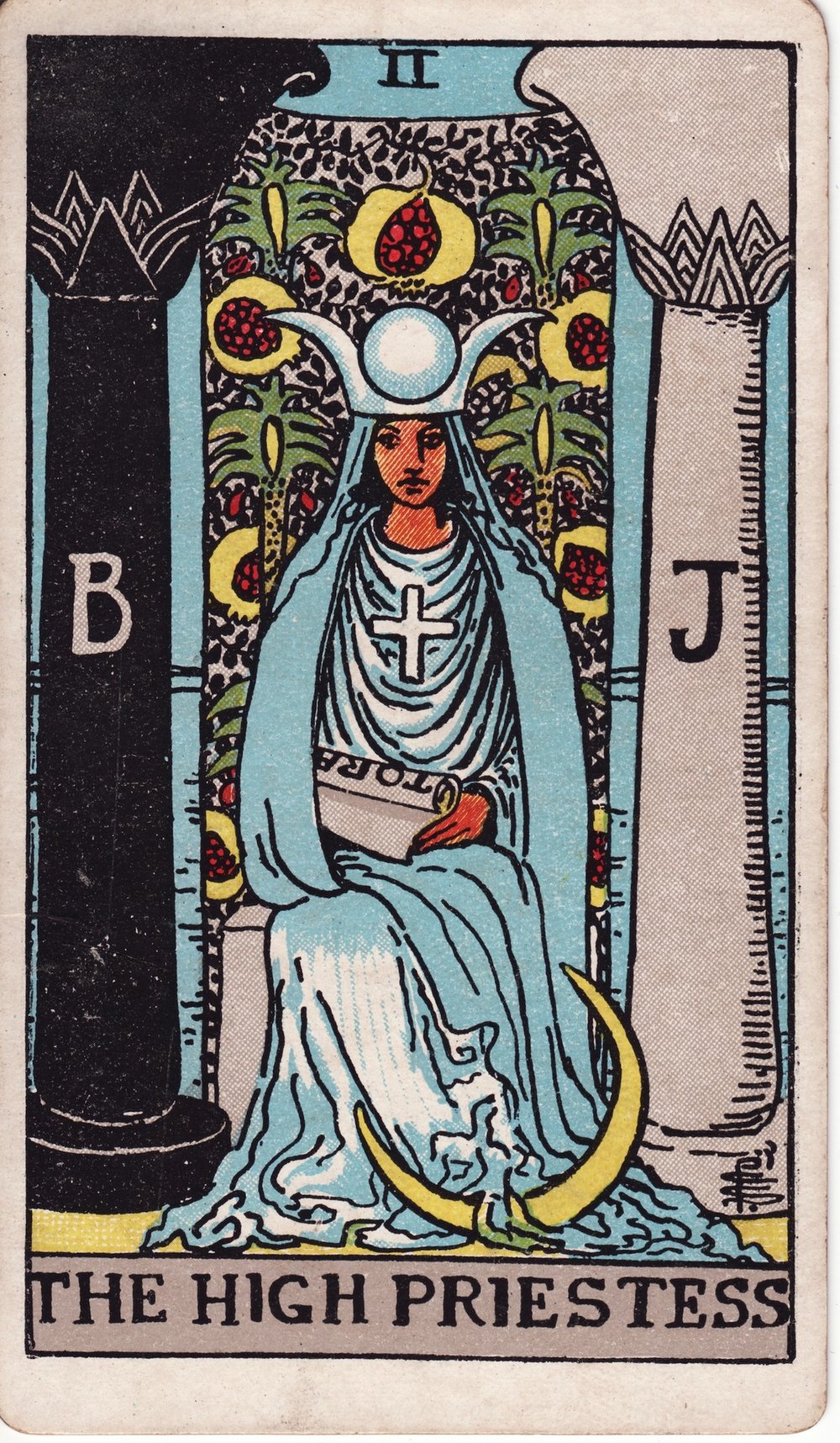 The High Priestess card in the Rider-Waite-Smith tarot deck