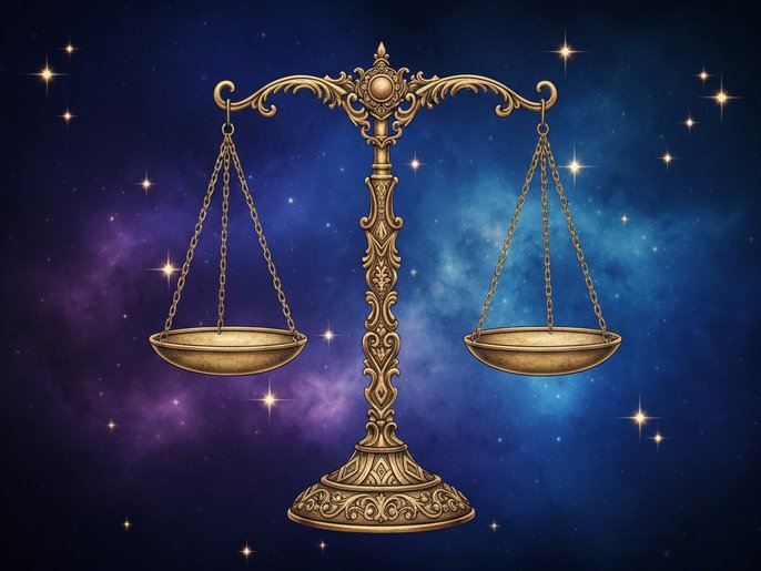 The Libra zodiac constellation, the sign linked to Justice