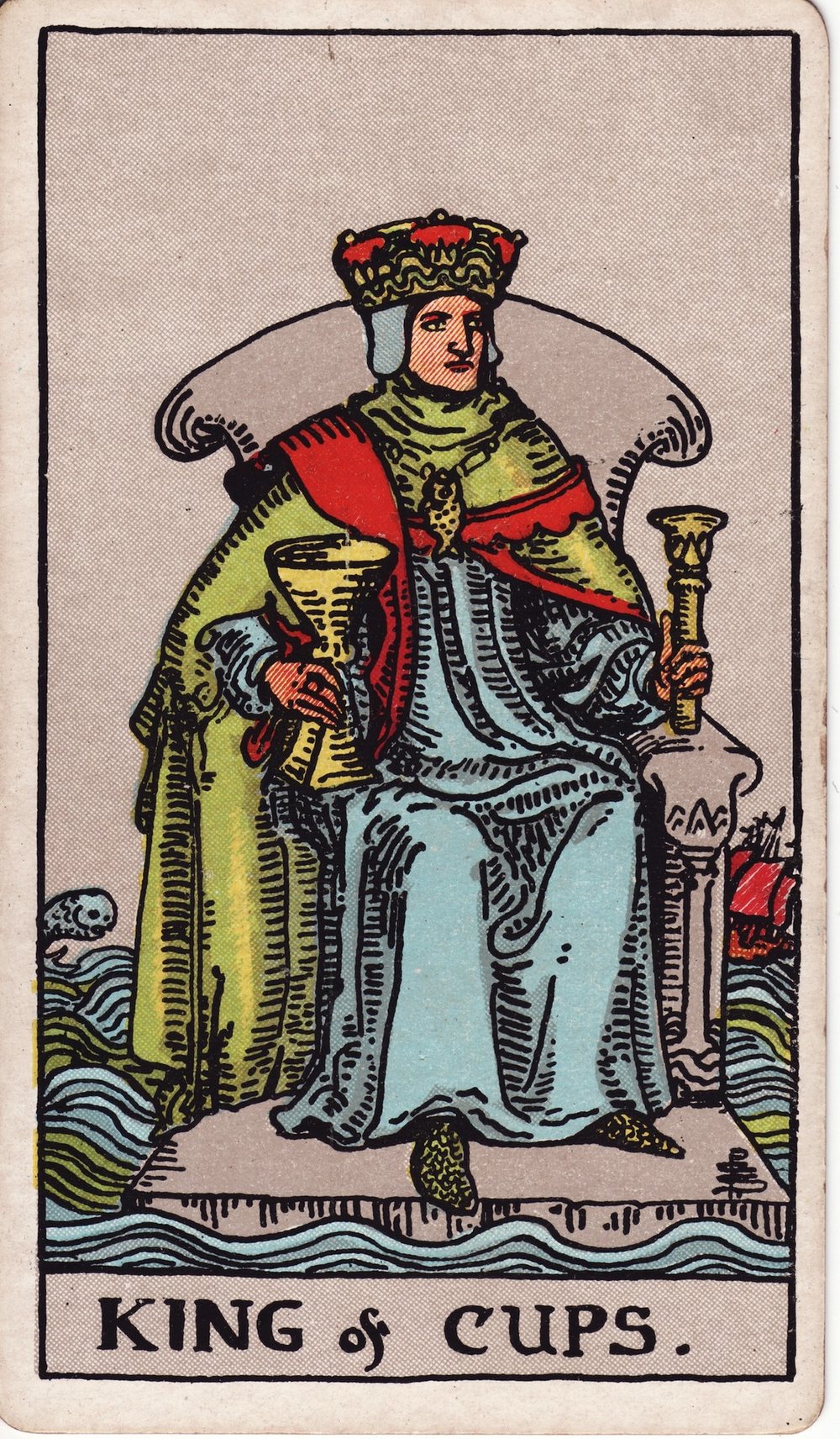 The King of Cups card in the Rider-Waite-Smith tarot deck