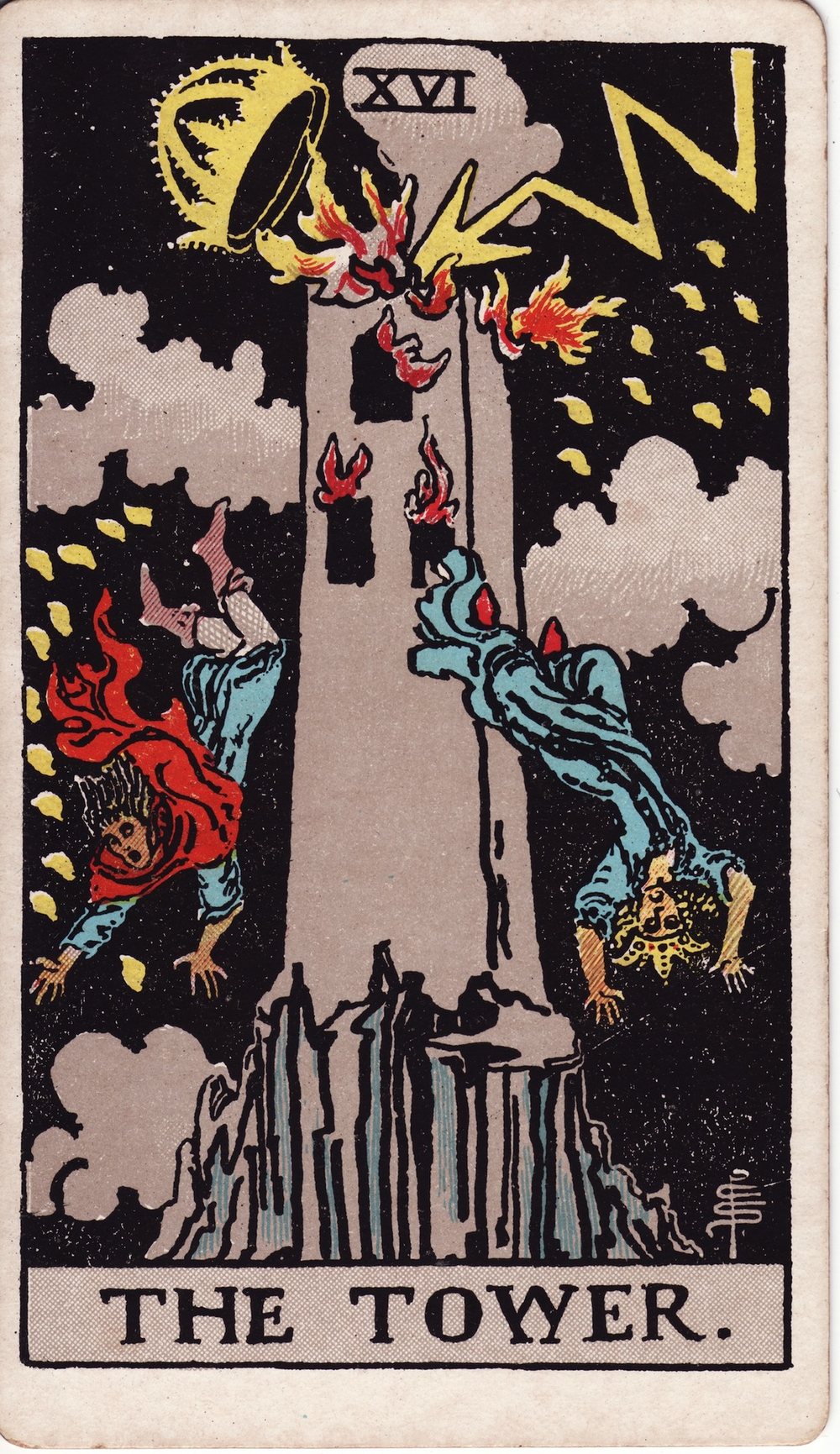 The Tower card in the Rider-Waite-Smith tarot deck