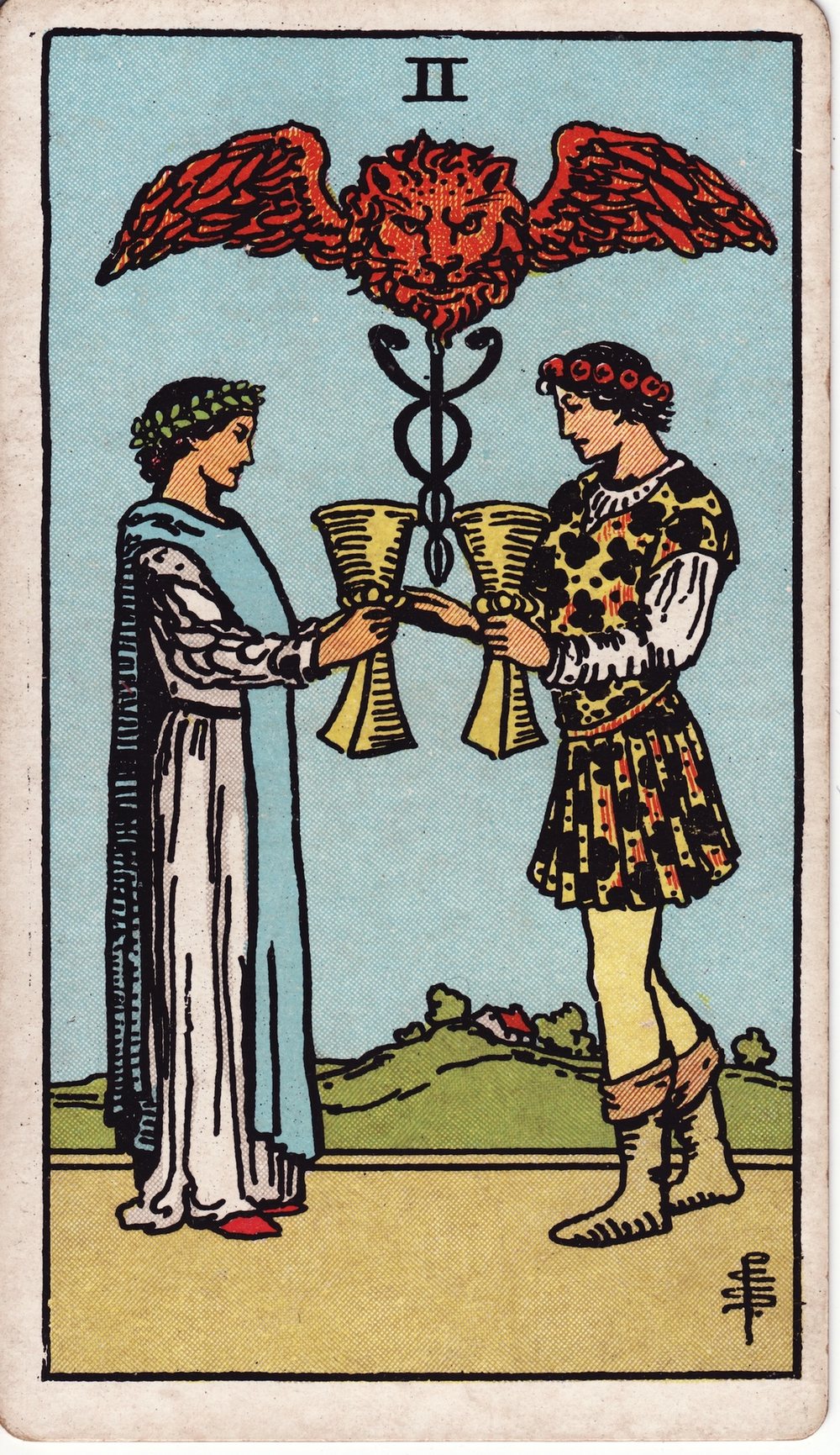 The Two of Cups card in the Rider-Waite-Smith tarot deck